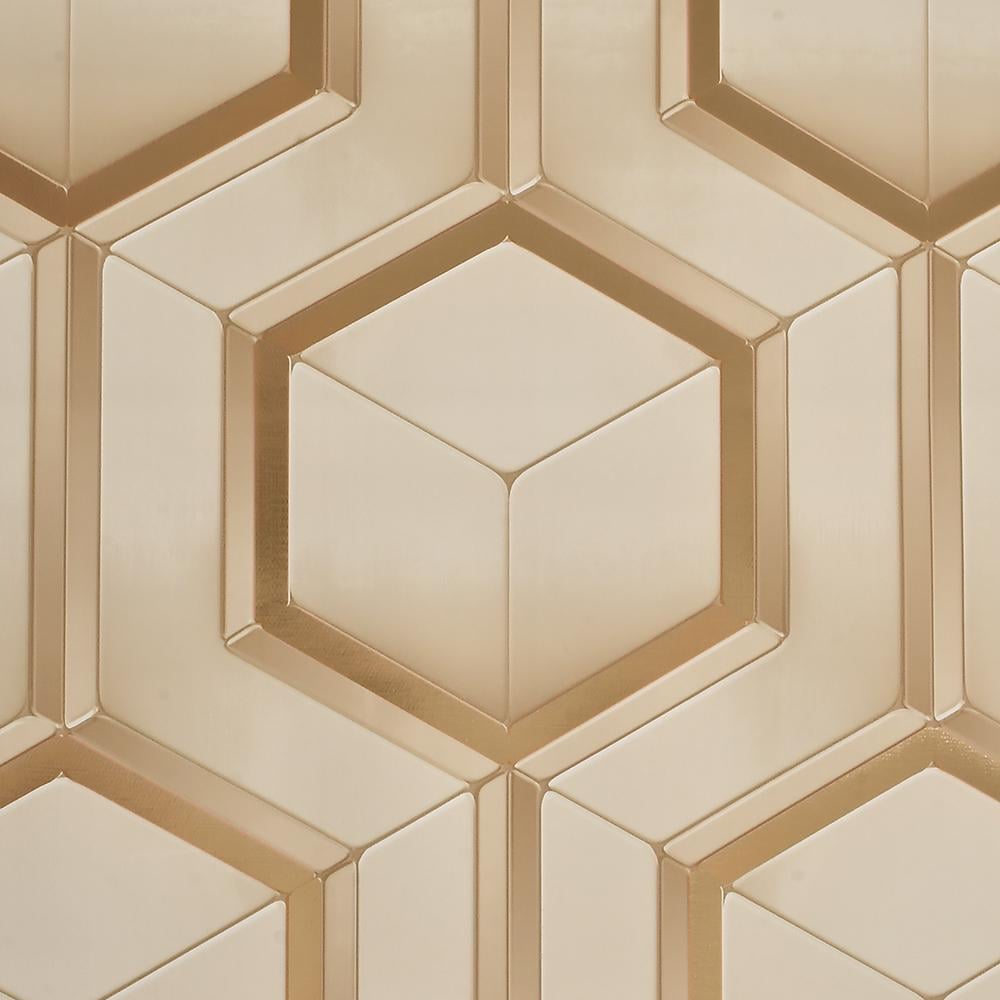 Клейонка Stenson MA-5170-2 Марсель глянець на тканинній основі 1,37х20 м Бежевий (25441926)