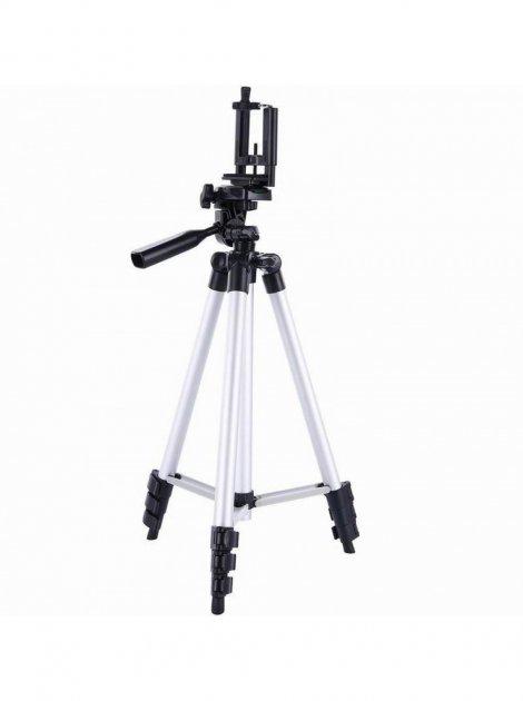 Штатив універсальний TRIPOD 3110 металевий 35-102 см Білий - фото 2