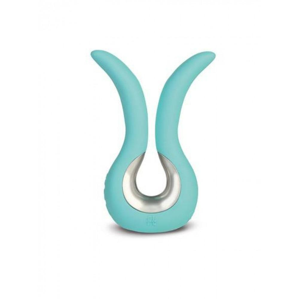 Мини-вибратор нереалистичный Gvibe Tiffany для вагины, клитора и анальной зоны, мятный, 10.5 х 2 см