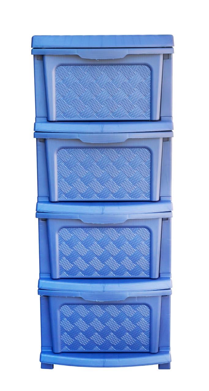 Комод пластиковый R-Plastic 04010 Компакт плюс на 4 ящика 86x40x34 см Фиолетовый (5156-ФЛ) - фото 3 Комод пластиковый R-Plastic 04010 Компакт плюс на 4 ящика 86x40x34 см Фиолетовый (5156-ФЛ) - фото 3