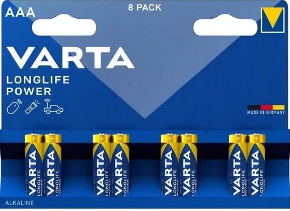 Батарейка Varta Longlife Power AAA/LR03 Alkaline 8 шт. (2102559700)