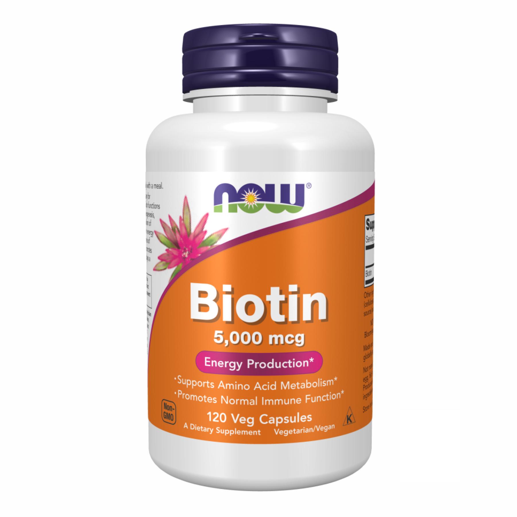 Натуральная добавка Biotin 5000 mcg 120 vcaps (100-27-3430014-20)