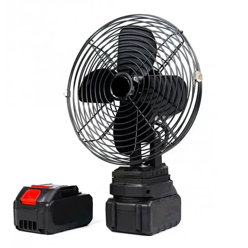 Вентилятор беспроводной портативный Lithium Electric Fan с аккумулятором 48V Черный (8-18-20109766)