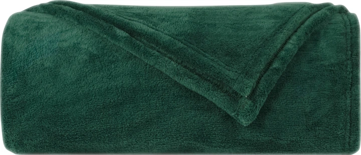 Плед покрывало микрофибра Colorful Home однотонный двуспальный 180х200 см флис Зеленый (31772988)