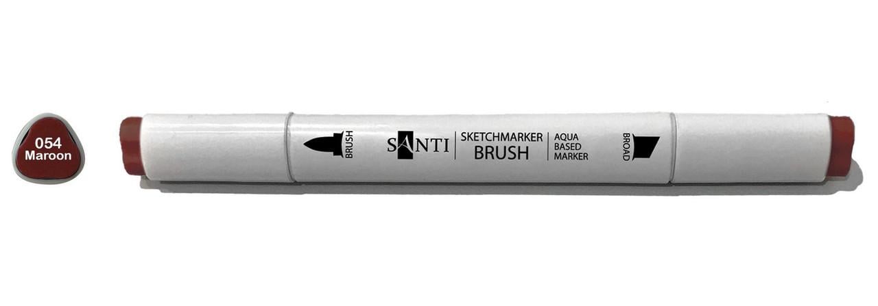 Маркер акварельный Santi sketch Темно-бордовый