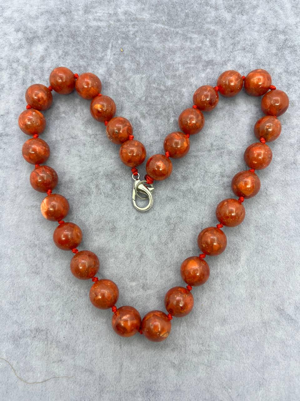 Бусы Коралл 46 см Коричневый (10084)