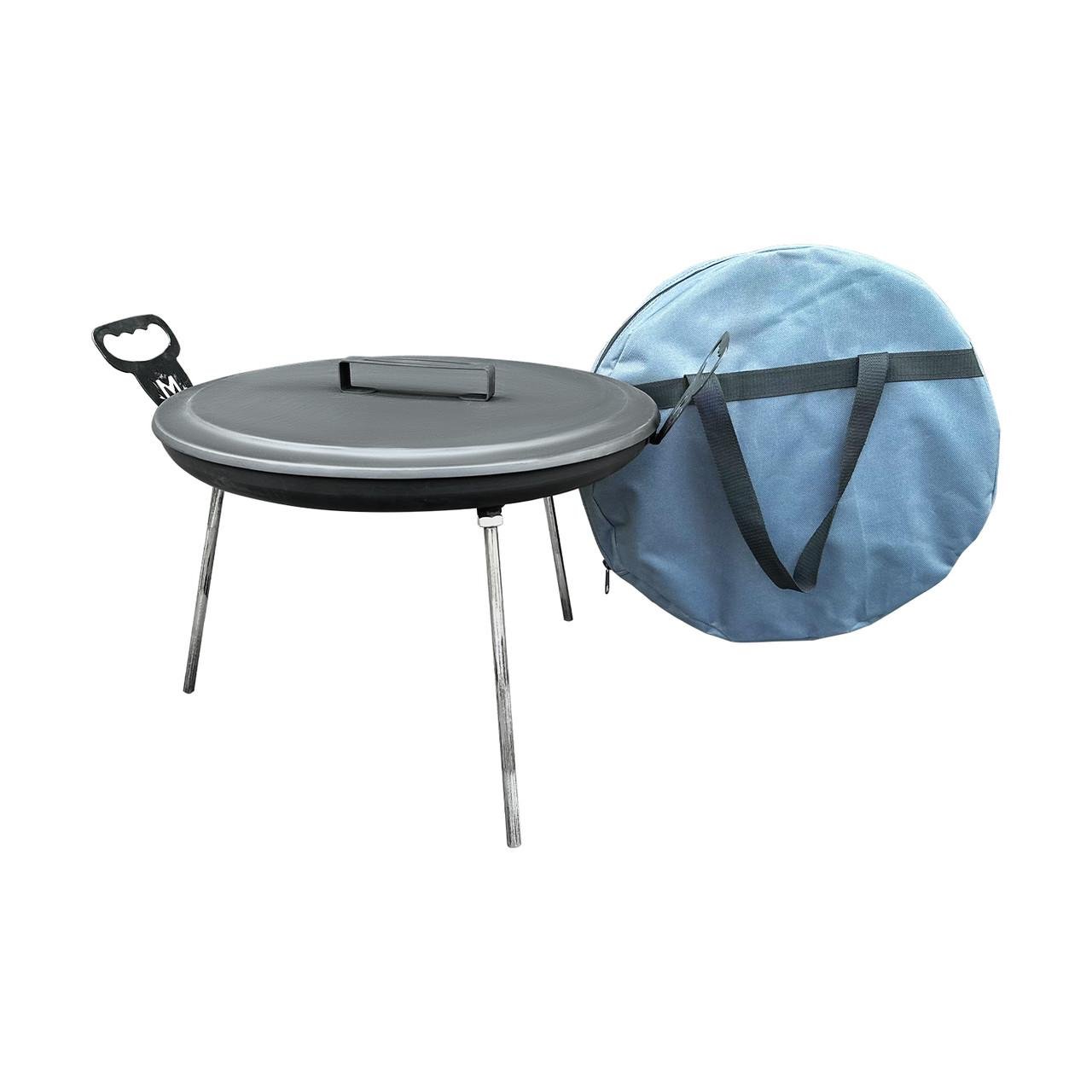 Сковорода с диском Фрея с крышкой/чехлом/съемными ножками 40 см (SDR-40KCH)