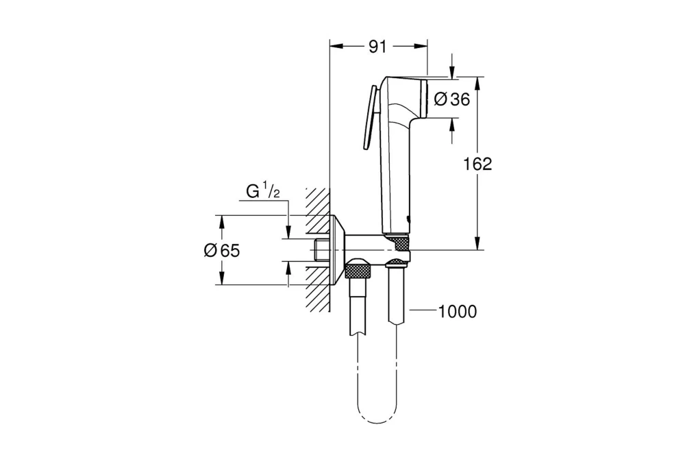 Гигиенический душ Grohe Tempesta-F Trigger Spray 30 26358000 (23266338) - фото 2