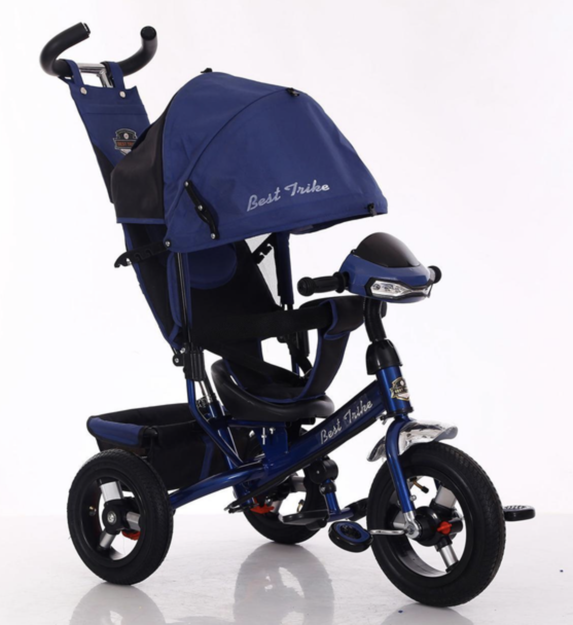 Велосипед детский трехколесный Best Trike с музыкальной bluetooth панелью Синий (25986306)