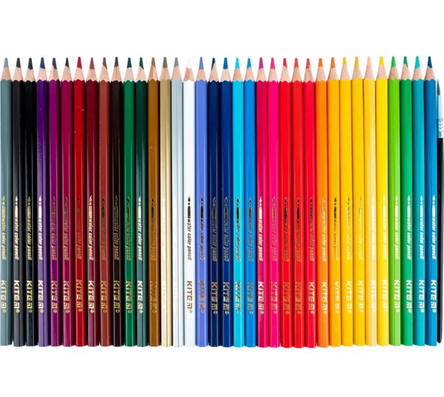 Олівці кольорові акварельні KITE Classic 36 кольорів - фото 3