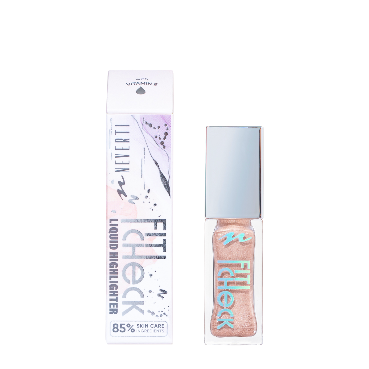 Хайлайтер рідкий для обилччя Neverti Fit Check 003 Bronze Glaze Бронзовий