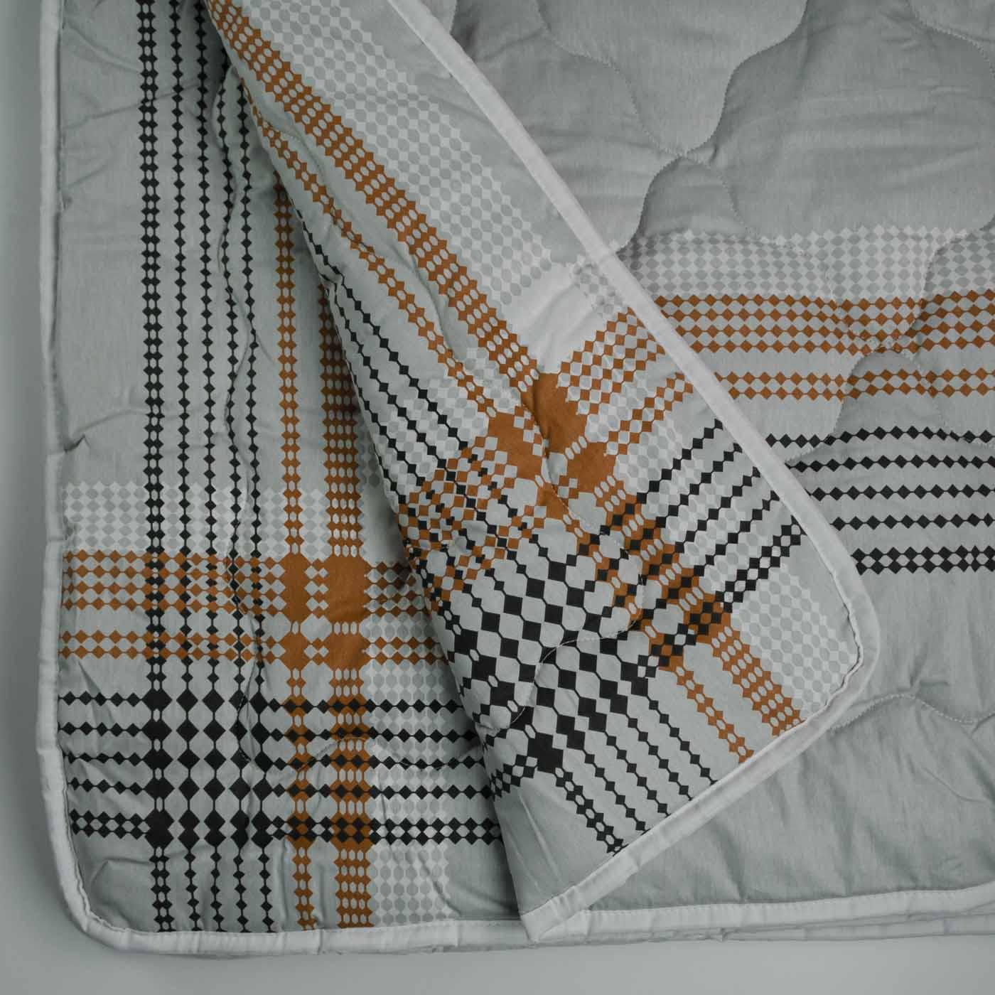 Одеяло конопляное зимнее YouStar Горес сатин полуторный 140х210 см Серый (chn-kksw-p-gores) - фото 6