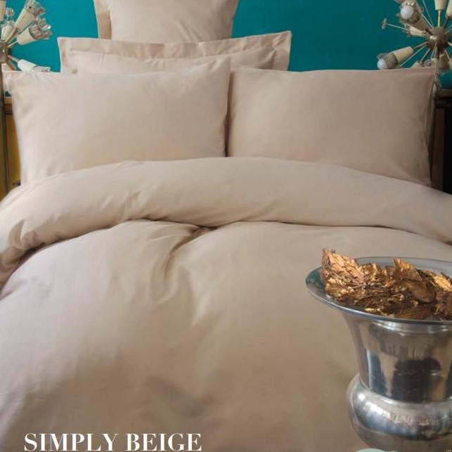 Постельное белье Issimo Home Simply Beige сатин евро