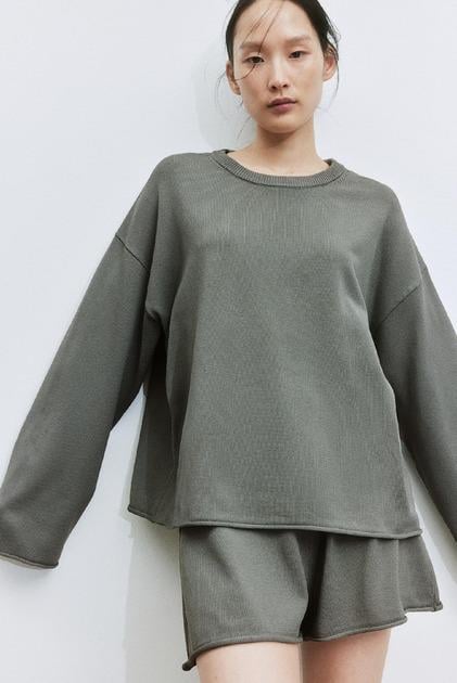 Свитер H&M 1226693П M Хаки Свитер H&M 1226693П M Хаки