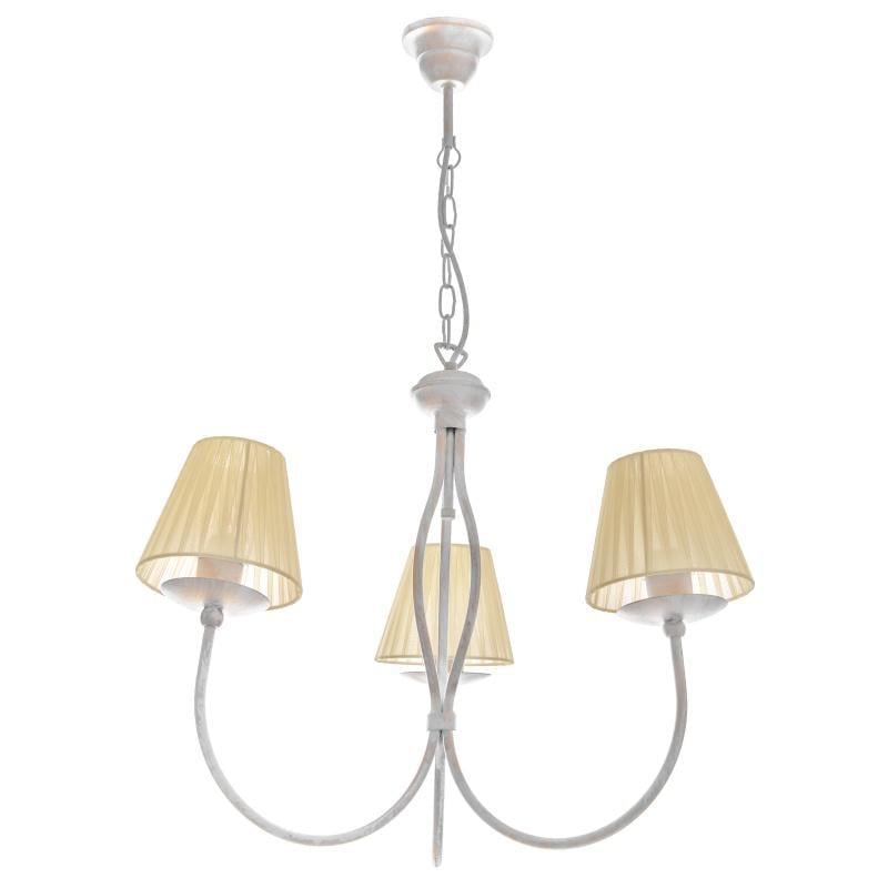 Люстра для кухни подвесная классическая Brille BKL-605S/3 E14 с абажуром