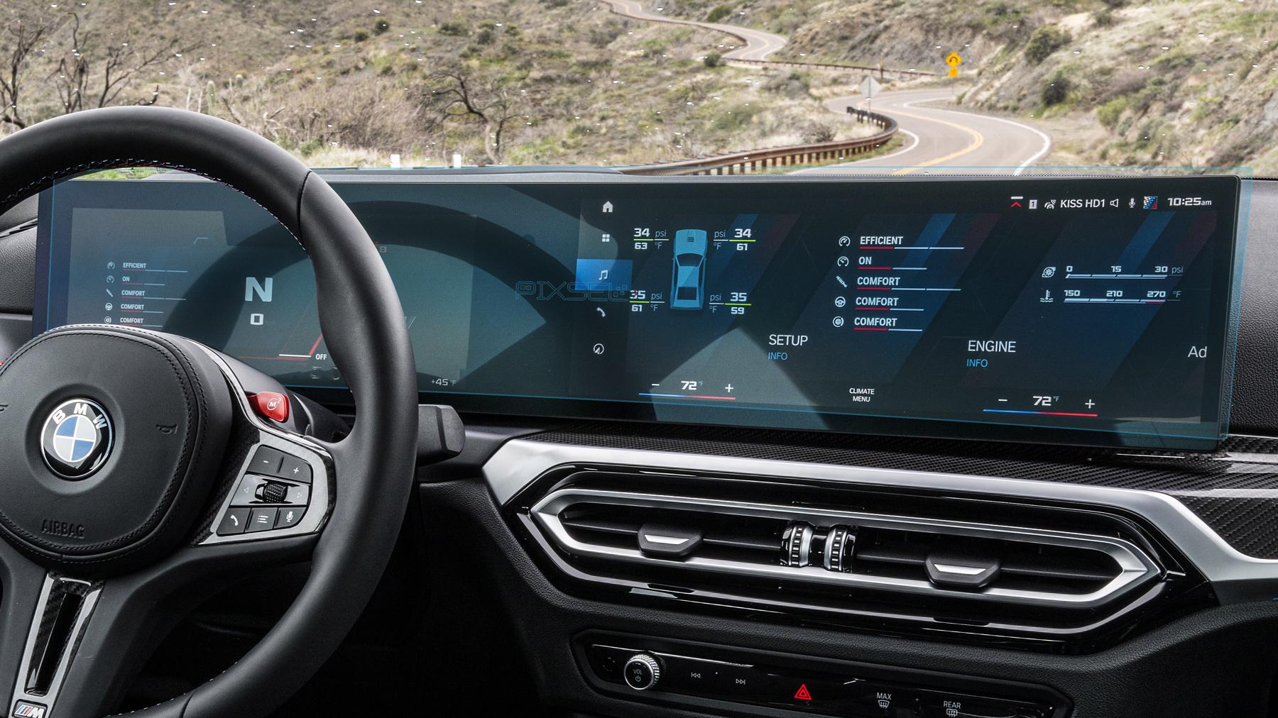Стекло защитное Pixsel гибридный глянец на монитор BMW 2/M2 30,1“ 2022 G87
