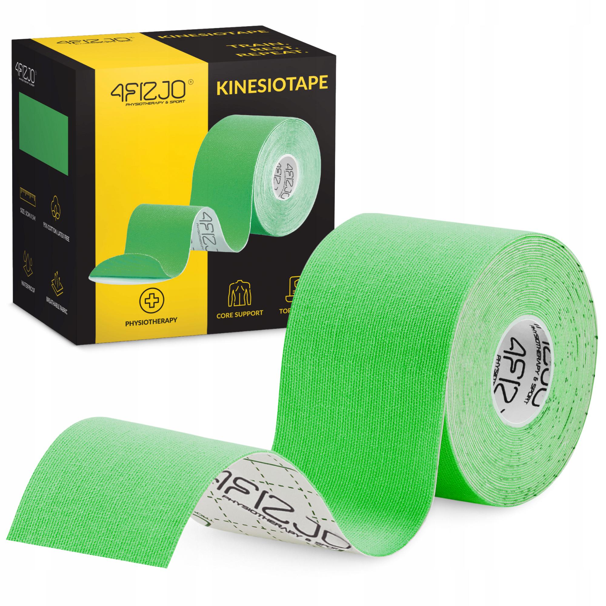 Лента кинезиологическая 4FIZJO 5 см x 5 м Green (P-5907739315984) Лента кинезиологическая 4FIZJO 5 см x 5 м Green (P-5907739315984)