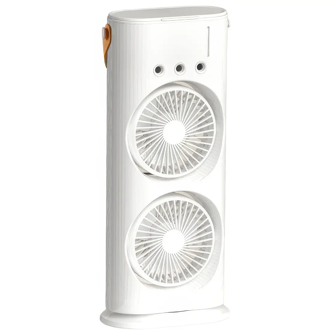 Зволожувач повітря настільний з двома вентиляторами та LED підсвічуванням 280 мл