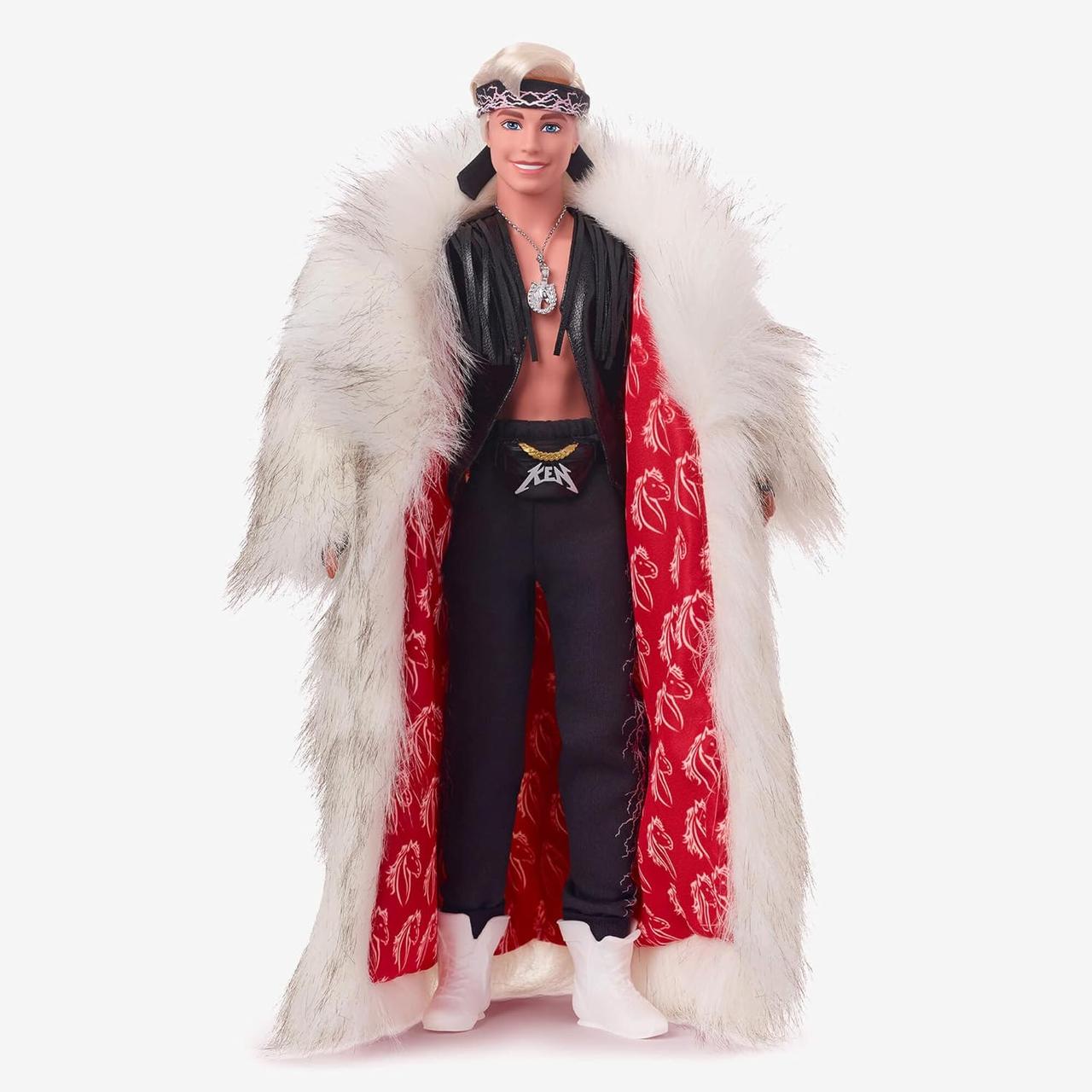 Кукла коллекционная Ken Doll Wearing Big Faux Fur Coat Кен в искусственной шубе (HRF31)