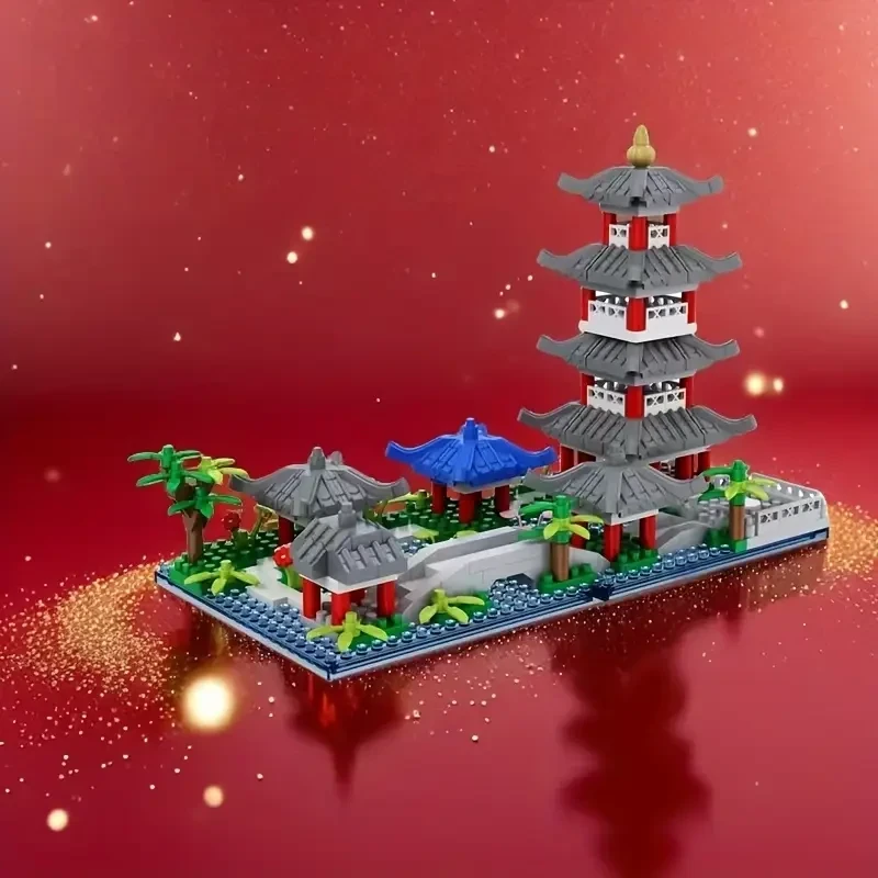 Конструктор LOZ японський будинок 3 поверхами 750 деталей (501) - фото 3