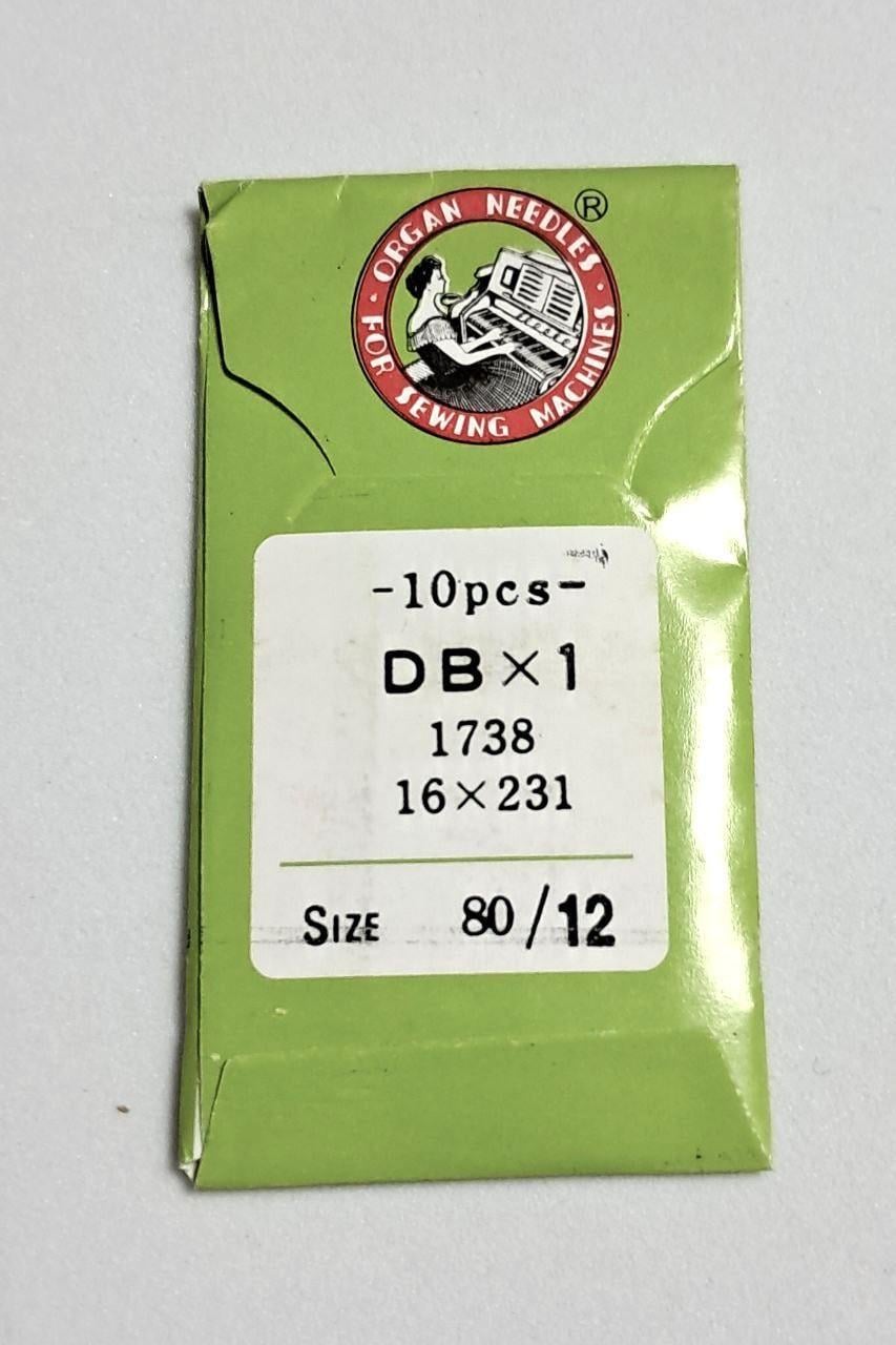 Иглы Organ Needles DBх1 № 80 для промышленных швейных машин (2927602525)
