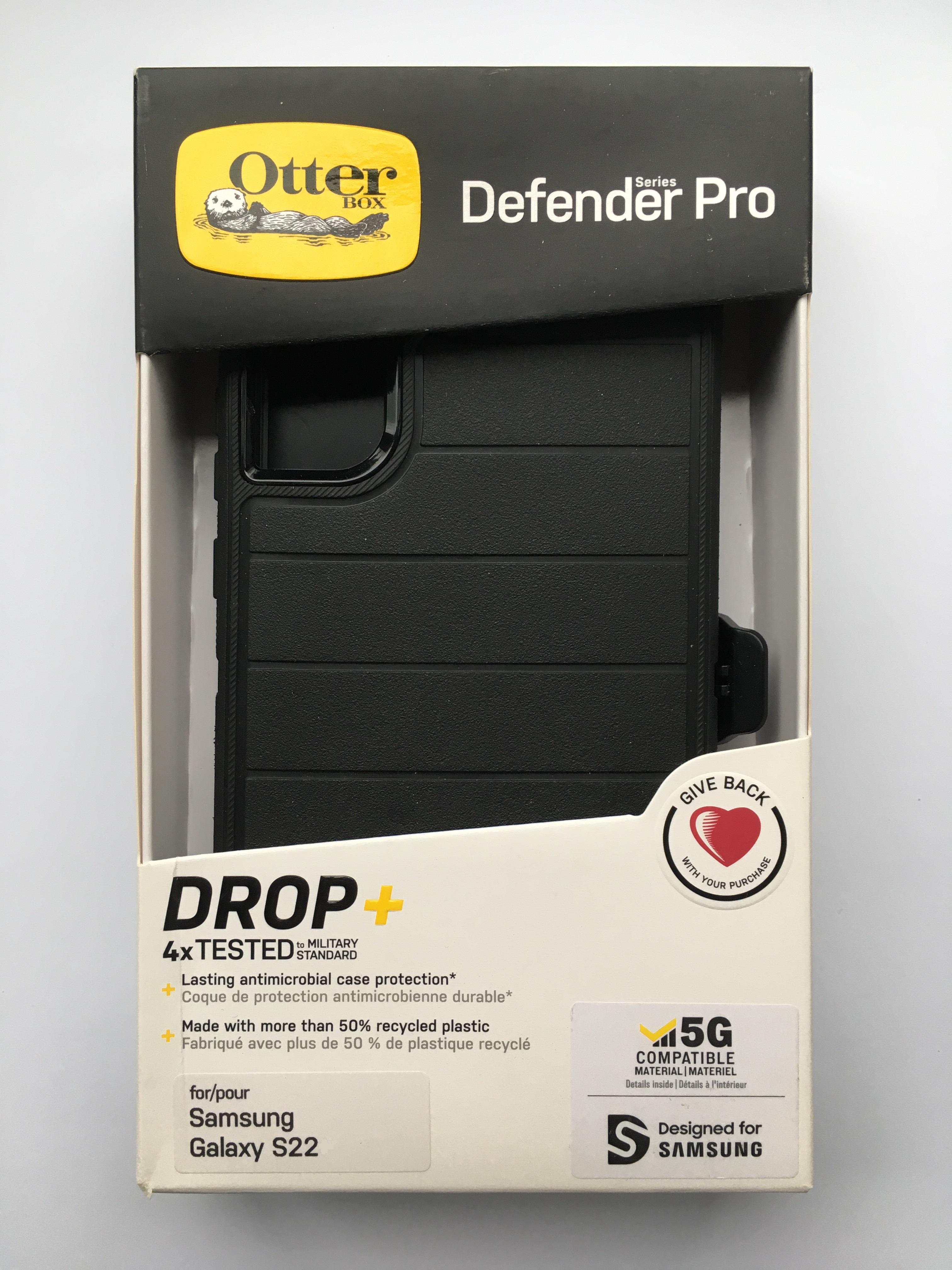 Чехол противоударный с клипсой подставкой OtterBox Defender Series Pro для Samsung Galaxy S22 (6.1") Black - фото 2