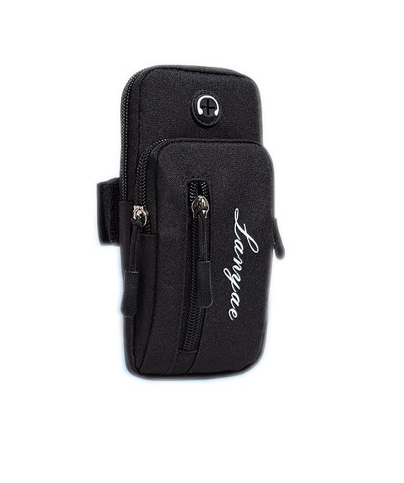 Сумка для бега iRun на руку с 3 карманами Черный (55162614)