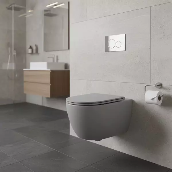 Унитаз подвесной Simas Trevi TR18/F85/TR004 безобедочный с сиденьем Soft Close Cemento (35476187) Унитаз подвесной Simas Trevi TR18/F85/TR004 безобедочный с сиденьем Soft Close Cemento (35476187)