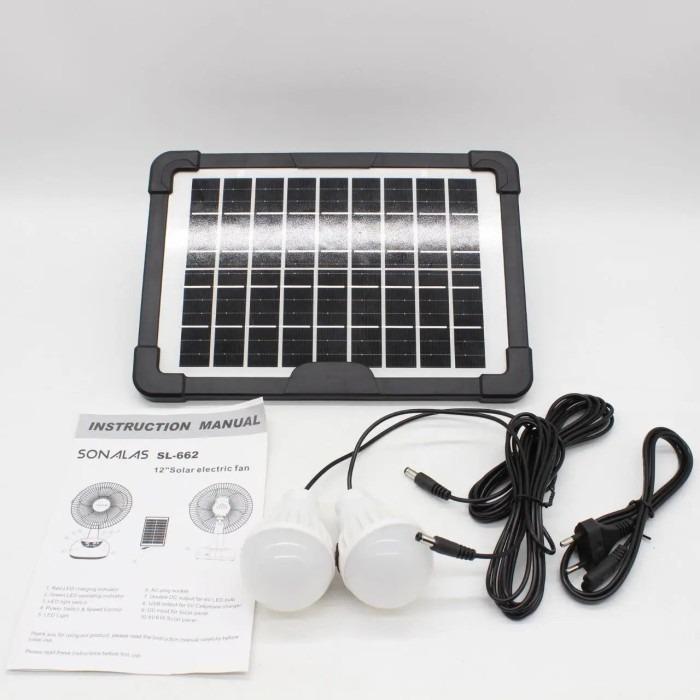 Вентилятор SONALAS 2 led лампи Білий (SL662) - фото 5 Вентилятор SONALAS 2 led лампи Білий (SL662) - фото 5