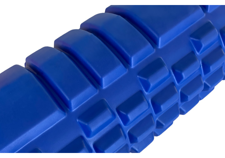 Ролик массажный EasyFit Grid Roller v.1.1 33 см Синий (EF-2020a-BL) - фото 4