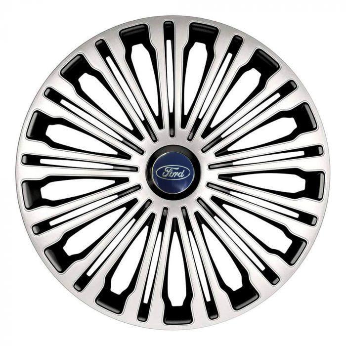 Ковпаки для коліс 4 Racing Volante Silver/Black R14 з логотипом Ford 4 шт.