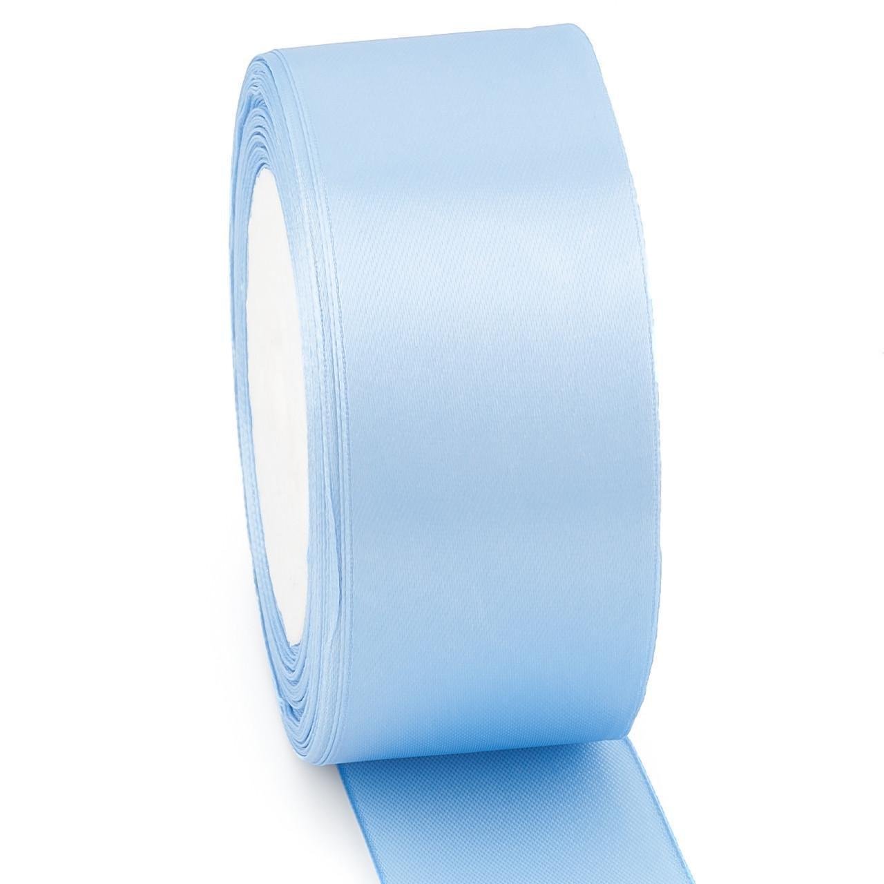 Лента атласная 4 см 1 рулон 23 м Голубой (ЛТ0040а21)