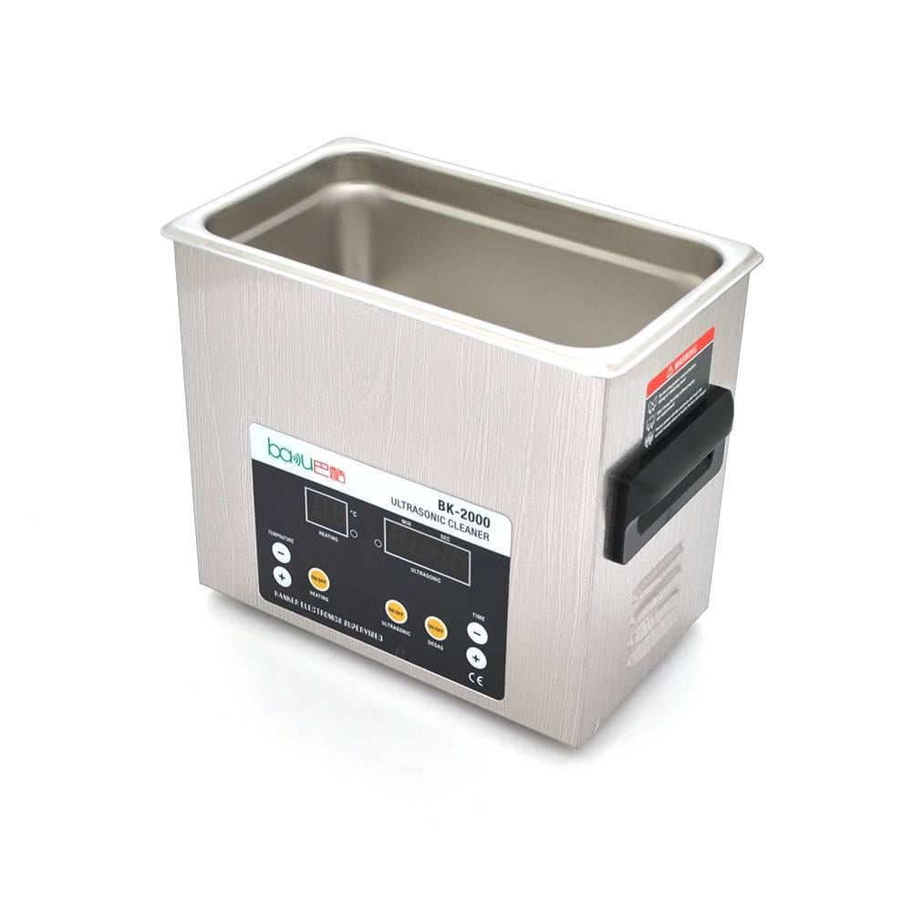 Ванна ультразвукова BAKKU BK-2000 з функцією дегазації рідини 3.2L 120W 40 kHz підігрів до 80 г C таймер до 99 хв. 330х240х307 3,9 кг