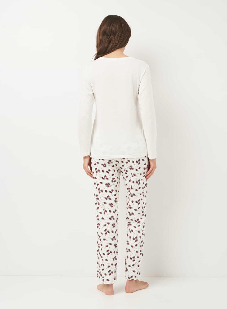 Піжама Carla Mara 4080-1010x01 жіноча XL Білий - фото 2 Піжама Carla Mara 4080-1010x01 жіноча XL Білий - фото 2