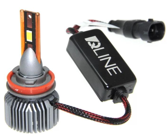 Автолампи Qline Ultra LED +200% 55W H11 6000K 2 шт. - фото 3