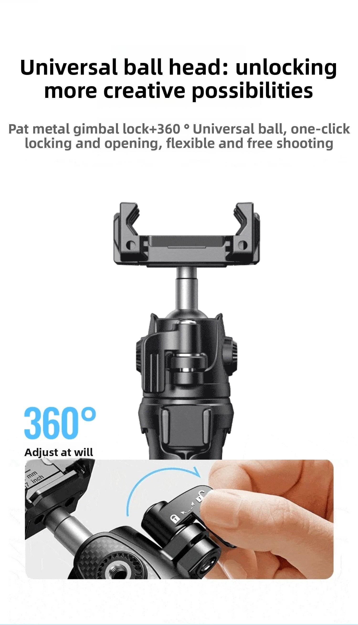 Монопод штатив Ugreen 15-37 см телескопический алюминиевый (25711) - фото 8 Монопод штатив Ugreen 15-37 см телескопический алюминиевый (25711) - фото 8