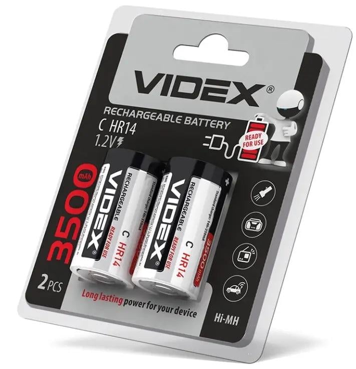 Аккумулятор Батарея Videx C/HR14 3500mAh блистер Ni-MH 2 шт. Аккумулятор Батарея Videx C/HR14 3500mAh блистер Ni-MH 2 шт.