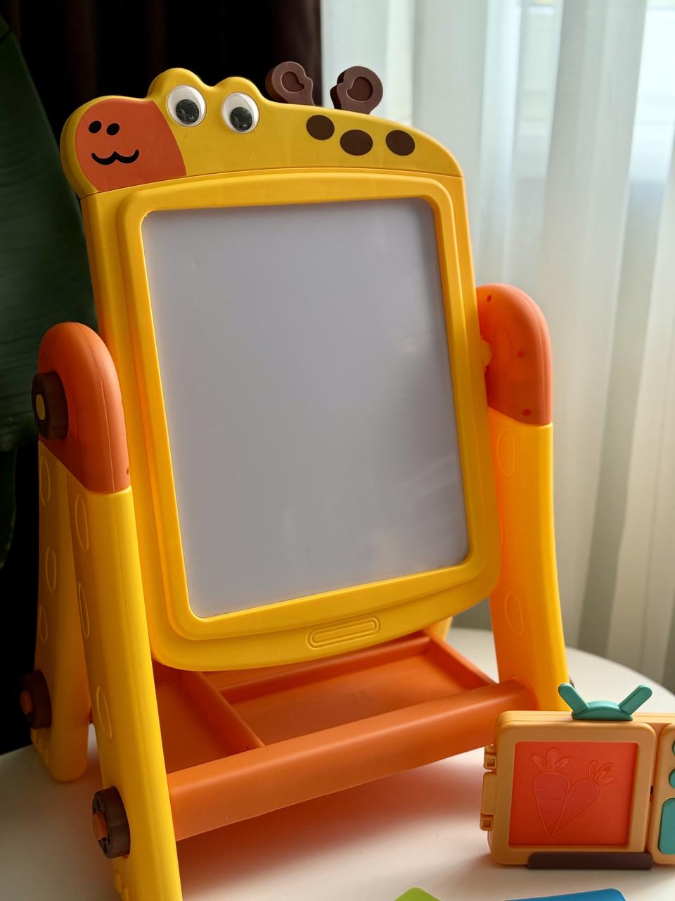 Мольберт Жираф с конструктором и маркерной доской 2в1 (35) - фото 3 Мольберт Жираф с конструктором и маркерной доской 2в1 (35) - фото 3