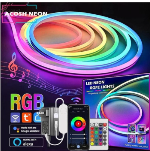 Світлодіодна неонова стрічка USB з керуванням від телефону SFK-11 Bluetooth RGB 5 м - фото 2 Світлодіодна неонова стрічка USB з керуванням від телефону SFK-11 Bluetooth RGB 5 м - фото 2