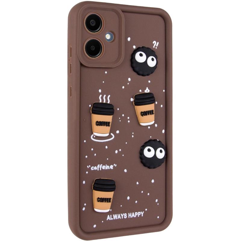 Противоударный чехол TPU Toys Case для Samsung Galaxy A05 Brown / Always Happy