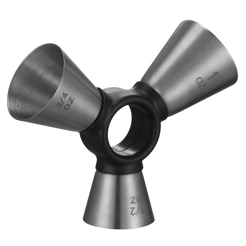 Джигер коктейльний Olin&Olin трикутник з кількома вимірюваннями 1 1/2 3/4 oz Сріблястий - фото 1 Джигер коктейльний Olin&Olin трикутник з кількома вимірюваннями 1 1/2 3/4 oz Сріблястий - фото 1