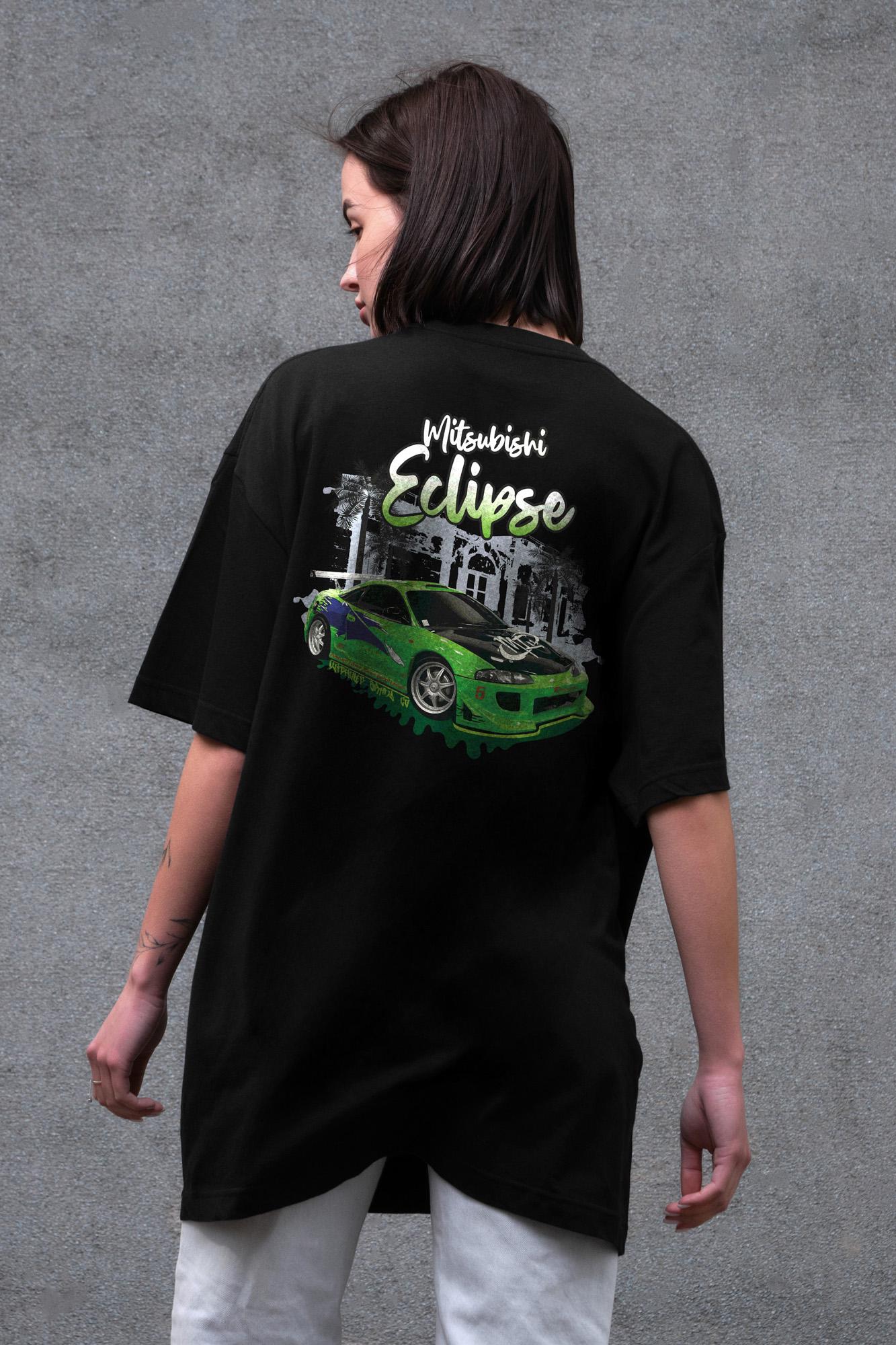Футболка женская Without Eclips с принтом оверсайз 2XL/3XL Black (2XL8049467)