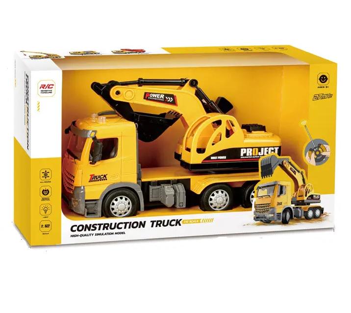 Машина на радиоуправлении с подсветкой аккумулятор 37V пульт 27 Mhz Yellow/Black (133426) - фото 2