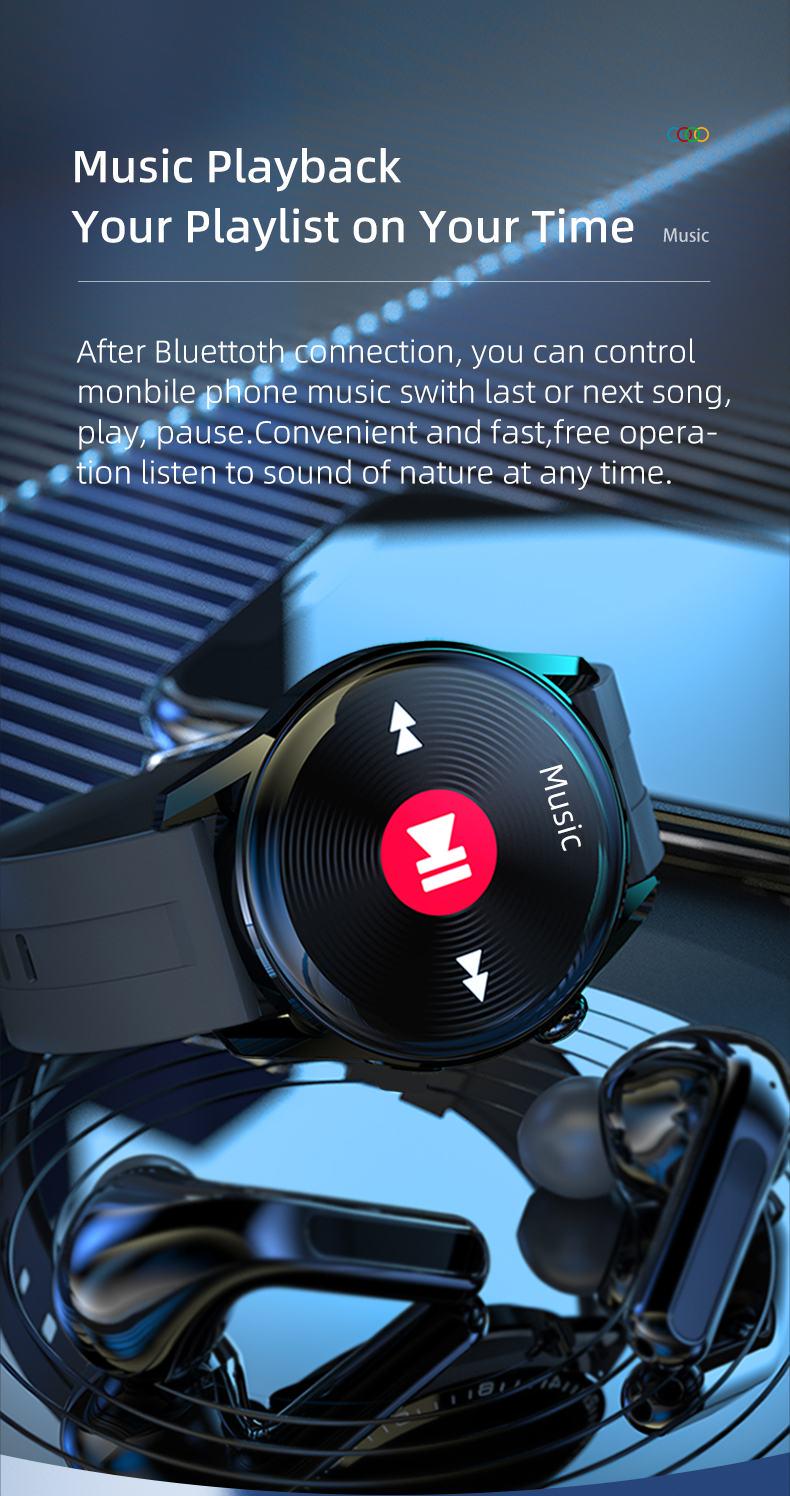 Смарт-часы Bakeey GT3 звонки/тонометр/пульсоксиметр Black - фото 5 Смарт-часы Bakeey GT3 звонки/тонометр/пульсоксиметр Black - фото 5