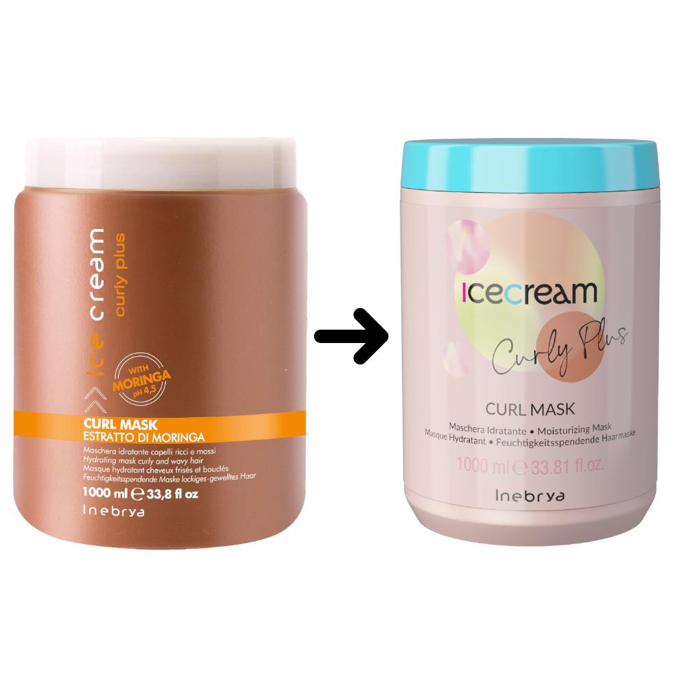 Маска для вьющихся волос Inebrya Ice Cream Curly Plus Curl Mask 1000 мл (1250078213) - фото 2 Маска для вьющихся волос Inebrya Ice Cream Curly Plus Curl Mask 1000 мл (1250078213) - фото 2