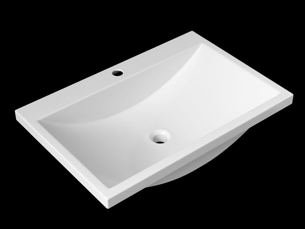 Умивальник накладний Status Braun Low White (695) - фото 3