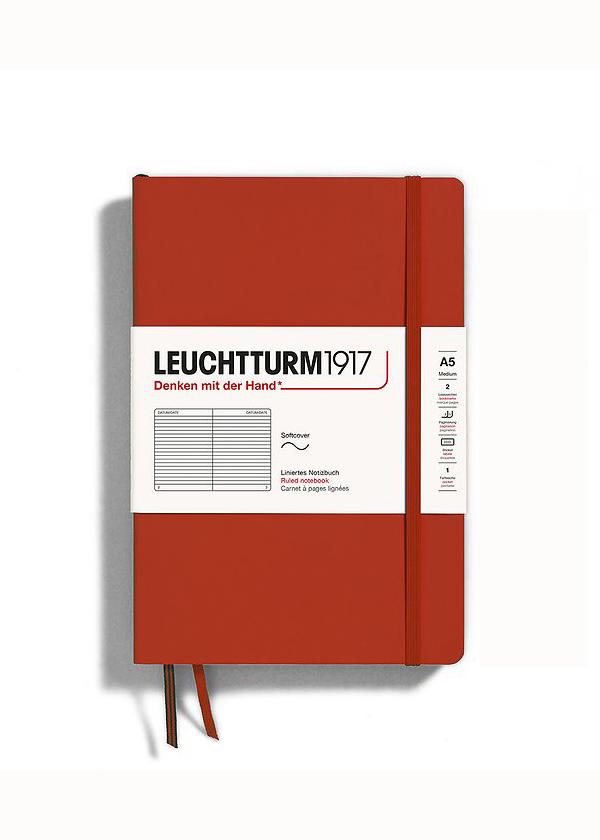 Блокнот Leuchtturm1917 367267 средний мягкий переплет линия Fox Red (11049)