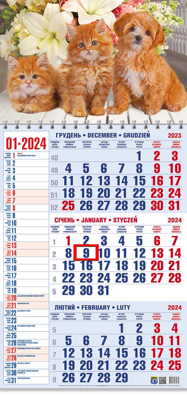 Календар на 2024 рік Офісний 1 Руді моменти (ОФІС1-02 2024)