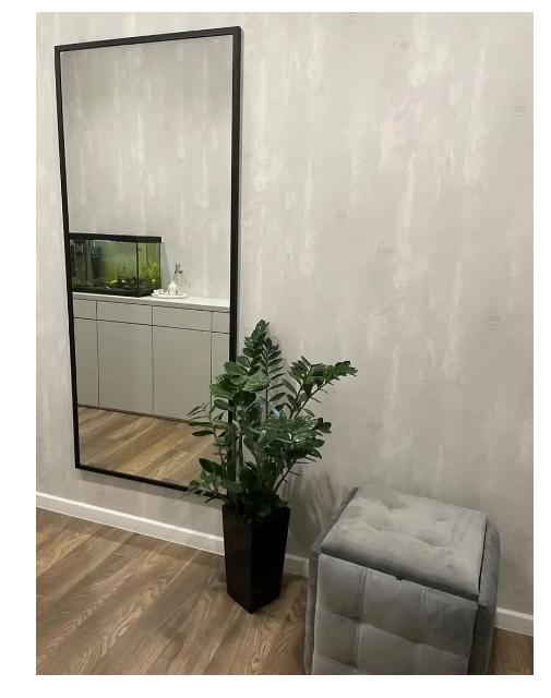 Дзеркало настінне 2290 в повний зріст в тонкій рамі 1800х800 мм Чорний (29367124) - фото 3 Дзеркало настінне 2290 в повний зріст в тонкій рамі 1800х800 мм Чорний (29367124) - фото 3