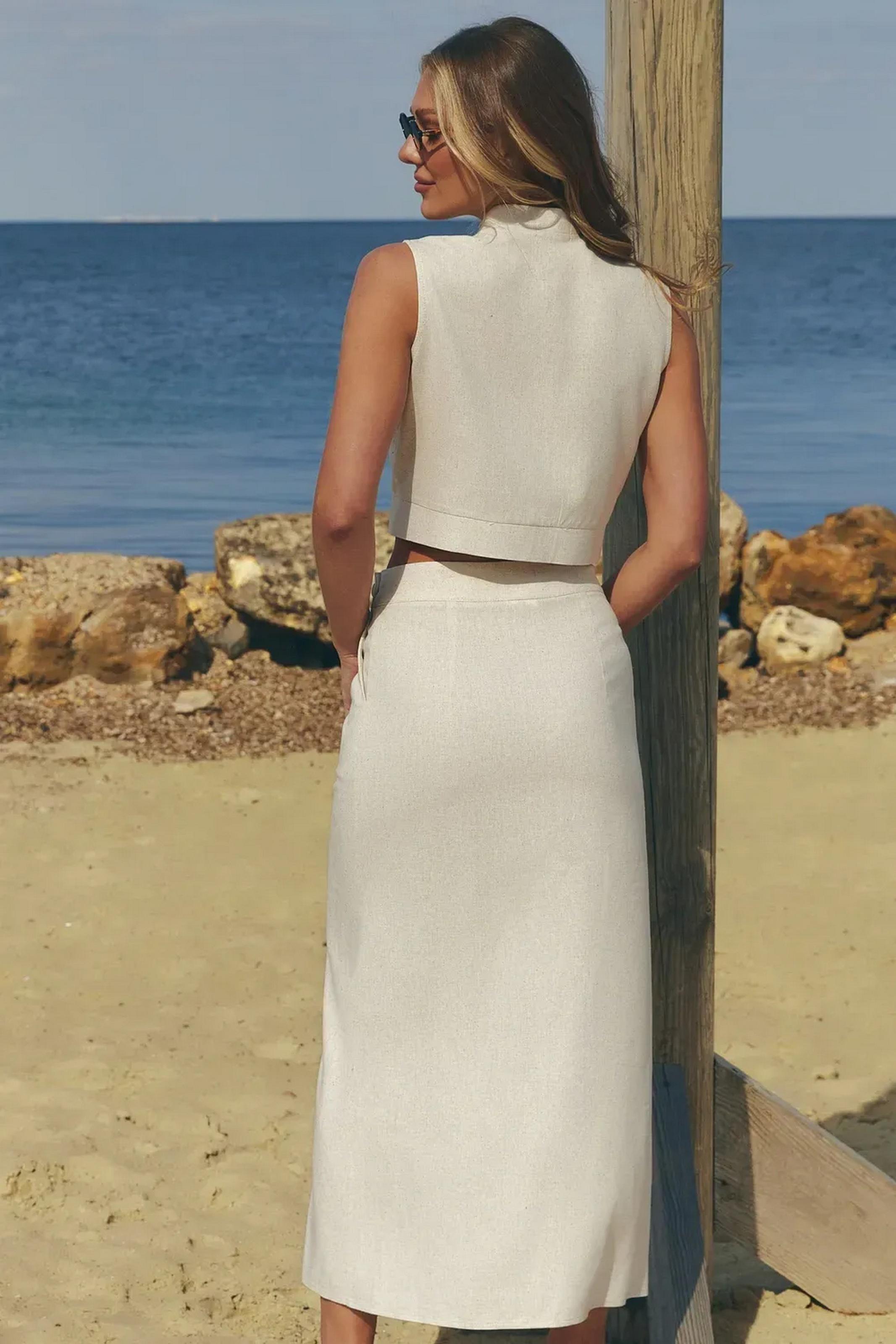 Юбка женская Seventeen XXL-3XL Бежевый (104-2380-1.6414-2) - фото 2